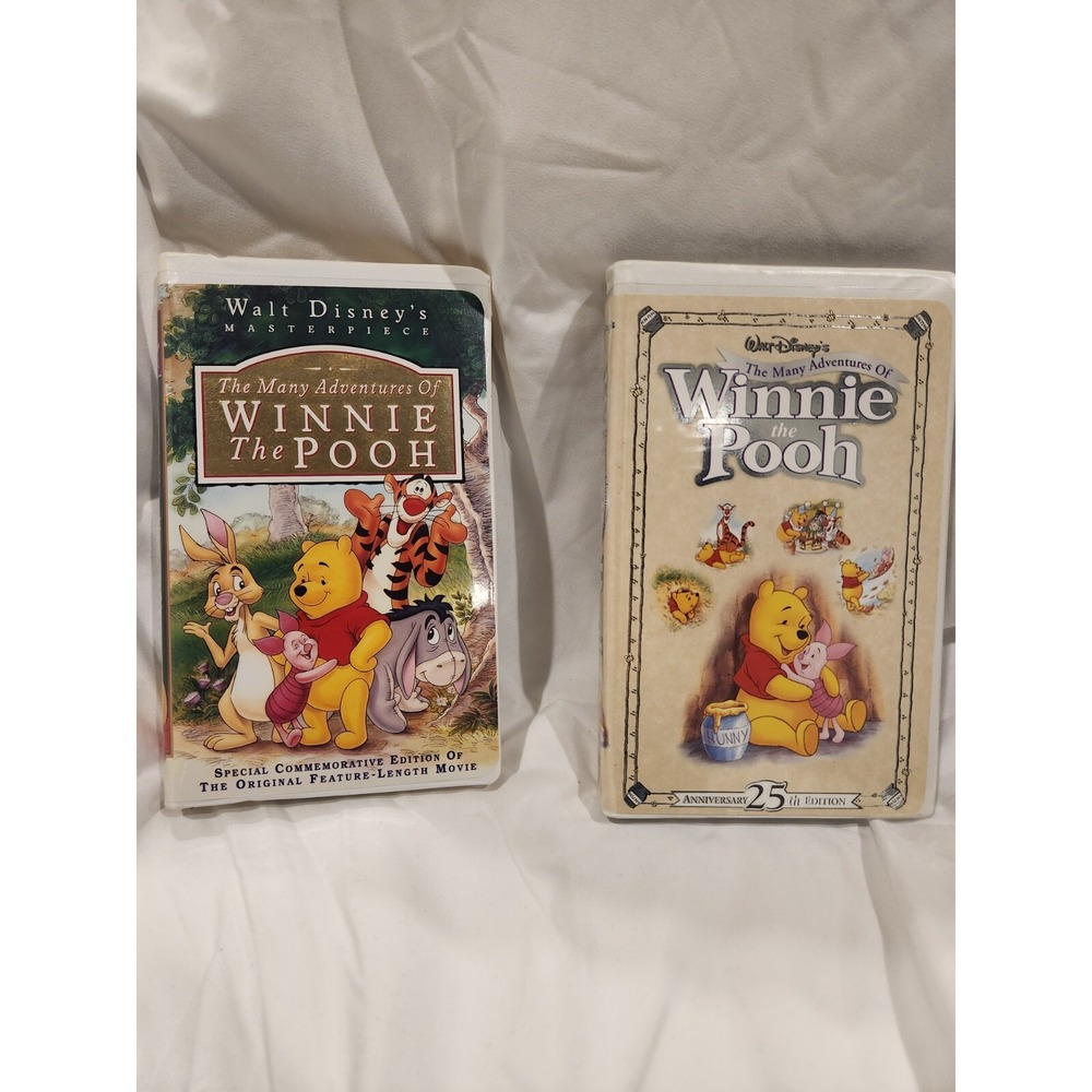 Winnie the Pooh VHS 25th Anniversary Edition and Commemorative Edition